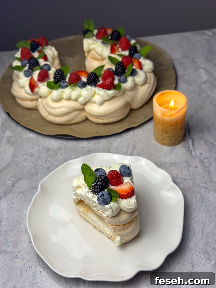pavlova christmas wreath