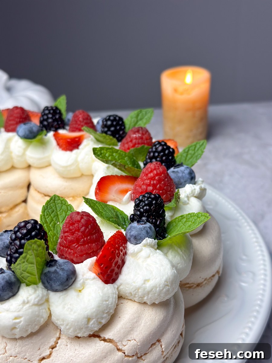 pavlova christmas wreath