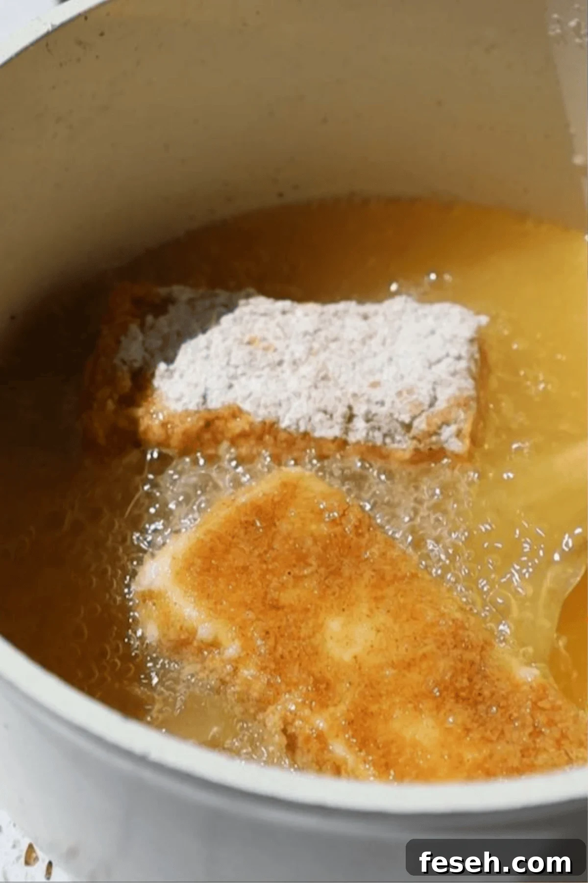 Spicy Honey Mozzarella Sticks Recipe (Video Included) 6 Step three: deep fry.