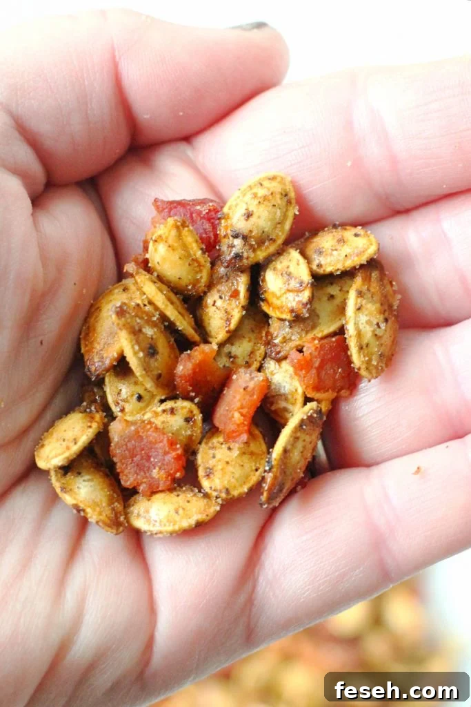 Bourbon Bacon Pumpkin Seeds by Foodtastic Mom #FallFest