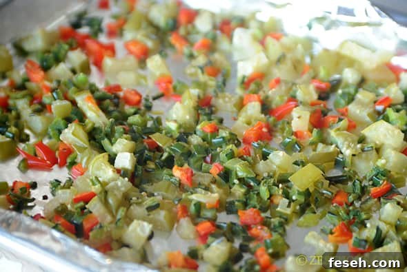 Black-eyed Peas with Roasted Peppers from Zestuous