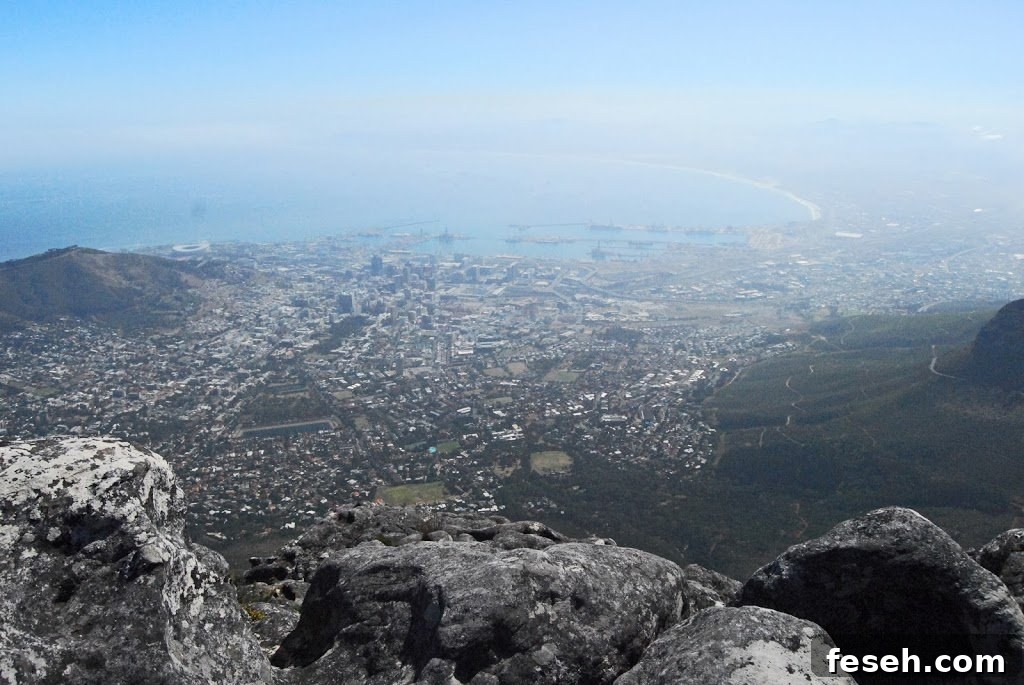 Rocky outcrop on Table Mountain