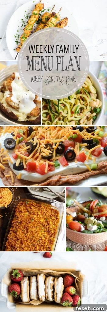 Weekly Family Menu Plan - Week 45 | Melanie Makes