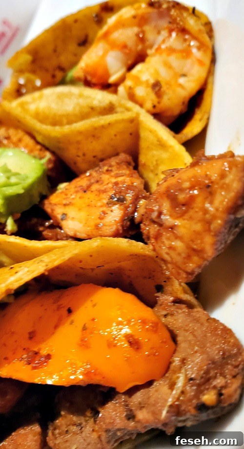 Steak Fajita Served in corn tortilla