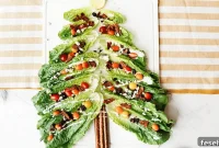 Christmas Tree Salad Board for Holiday Entertaining