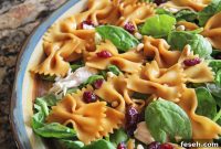 Teriyaki Chicken Bowtie Pasta Salad with Sesame Ginger Dressing