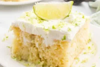 Margarita Poke Cake Recipe with Lime and Tequila