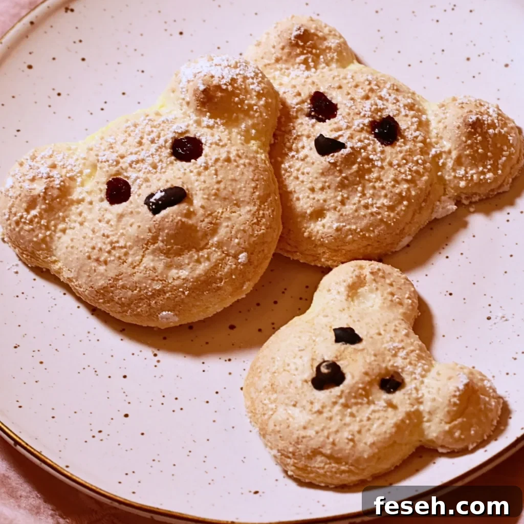 teddy bear shape ladyfingers