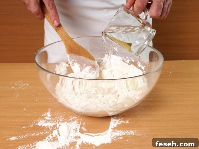 Ingredients: flour and water