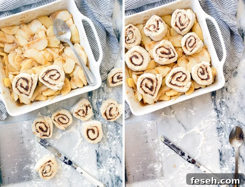 Apple Cinnamon Roll Cobbler
