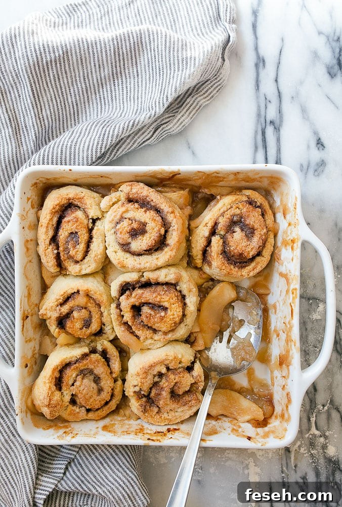Cinnamon Roll Cobbler with Apple Pie Filling