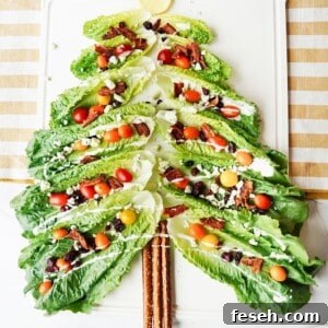 Vertical image of Christmas Tree Salad Board