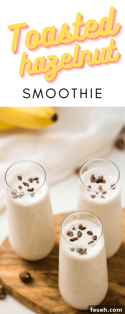 3-Ingredient Toasted Hazelnut Banana Smoothie 12 Toasted hazelnut smoothie recipe