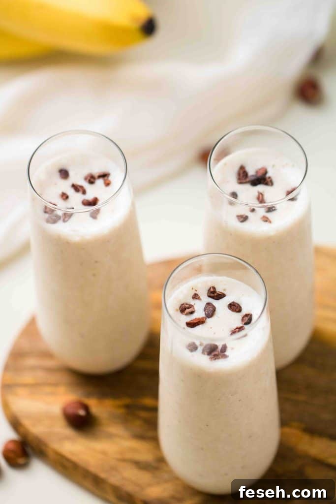 3-Ingredient Toasted Hazelnut Banana Smoothie 8 hazelnut smoothie recipe