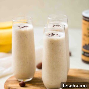 3-Ingredient Toasted Hazelnut Banana Smoothie 9 hazelnut smoothie recipe