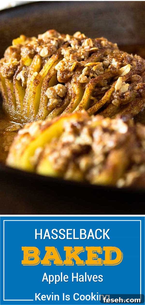 stuffed baked apples filled with cinnamon streusel