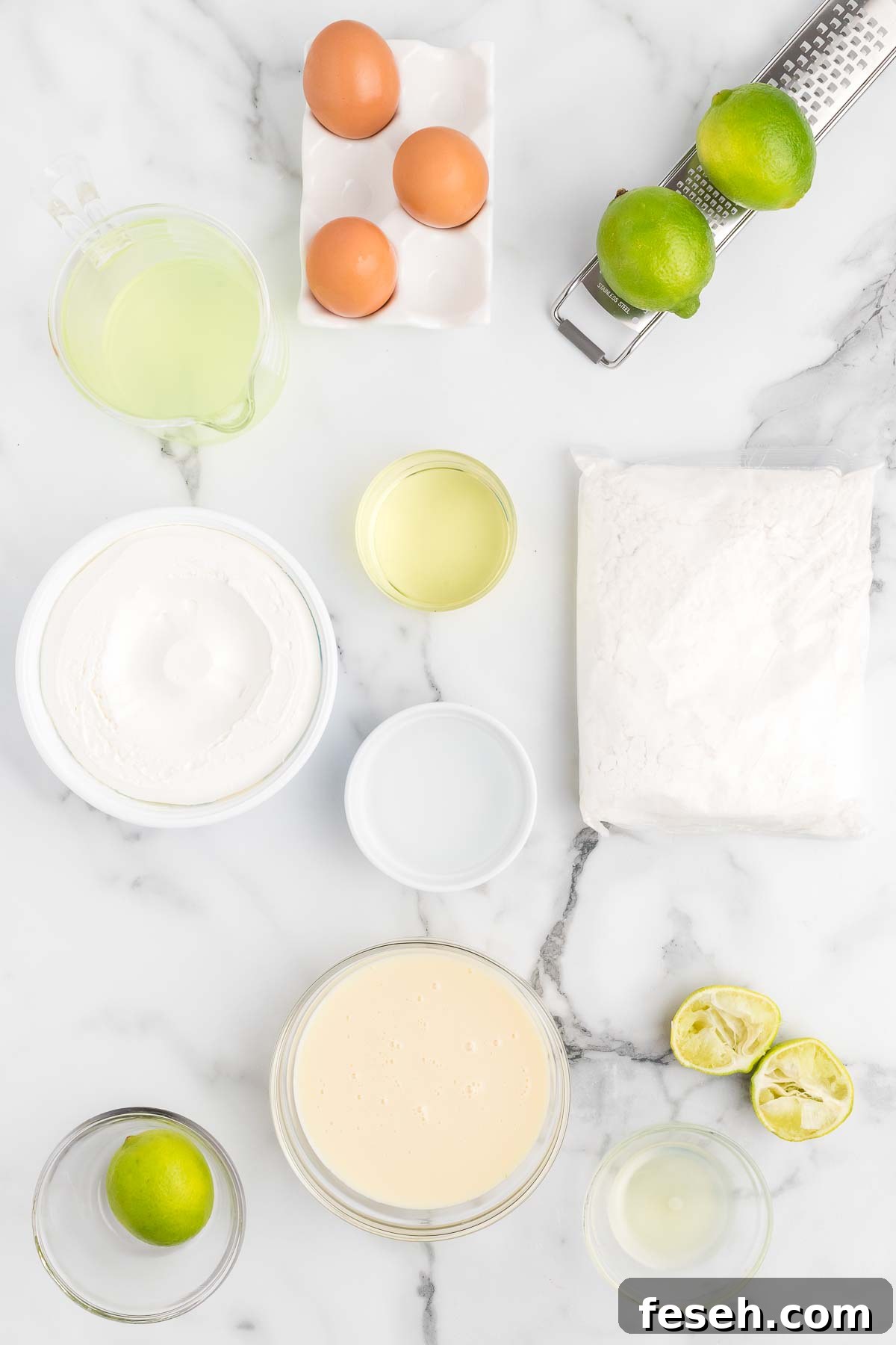 Margarita Poke Cake Recipe with Lime and Tequila 3 Ingredients for margarita poke cake - cake mix, margarita mix, sweetened condensed milk, lime, whipped topping.