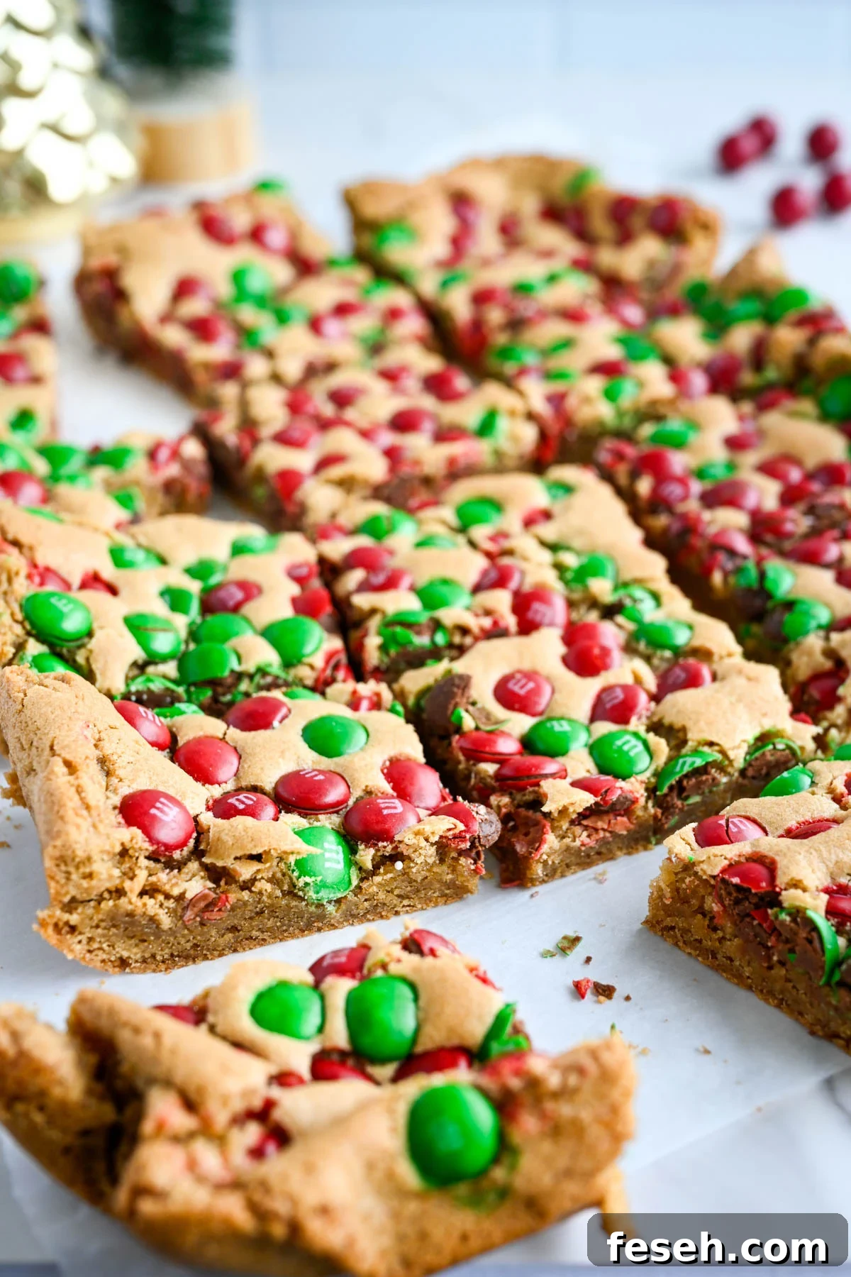 Pan of cookie bars.