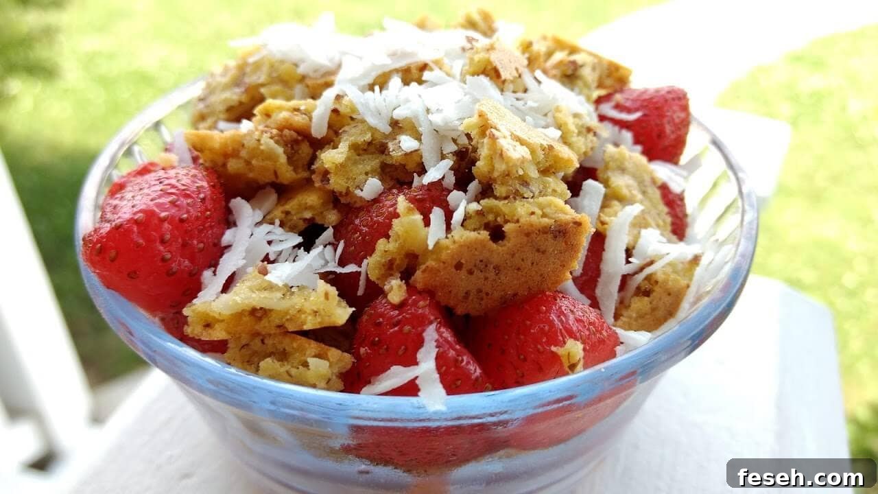 Low-Carb Layered Strawberry Crisp Recipe 2 yummy low carb crisp with strawberries