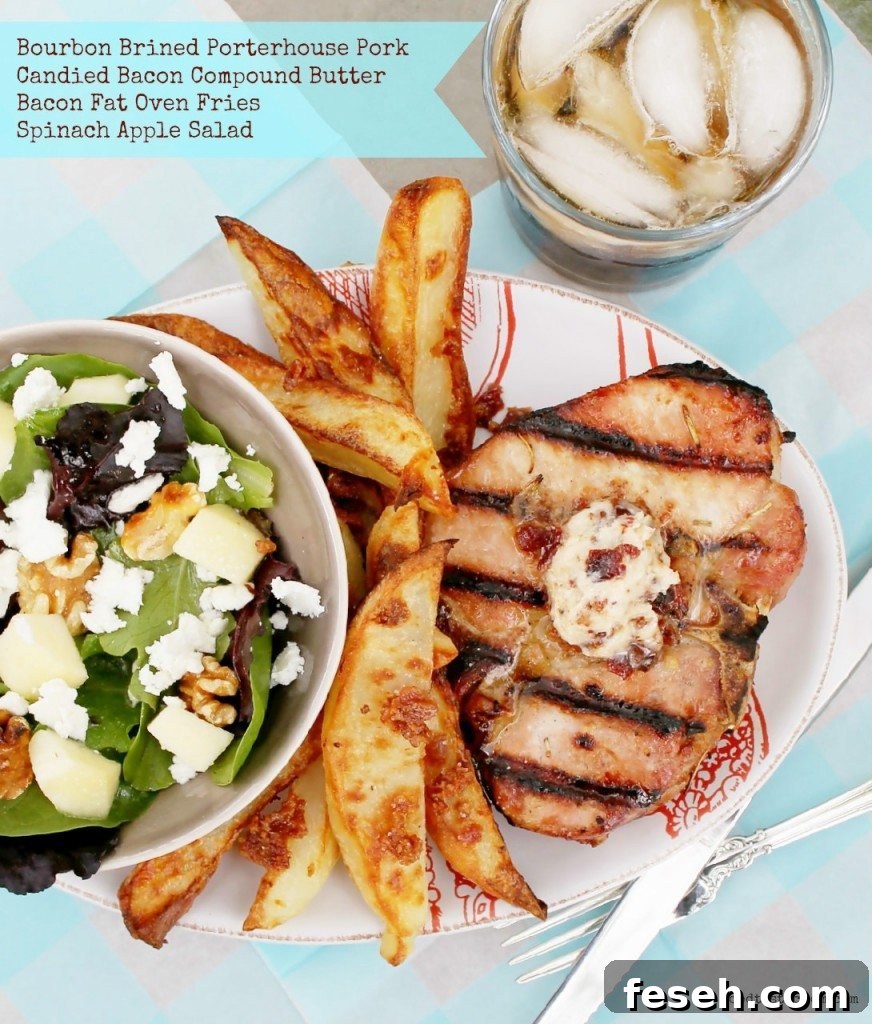 Bourbon Brined Pork with Candied Bacon Butter by Foodtastic Mom #GrillPork