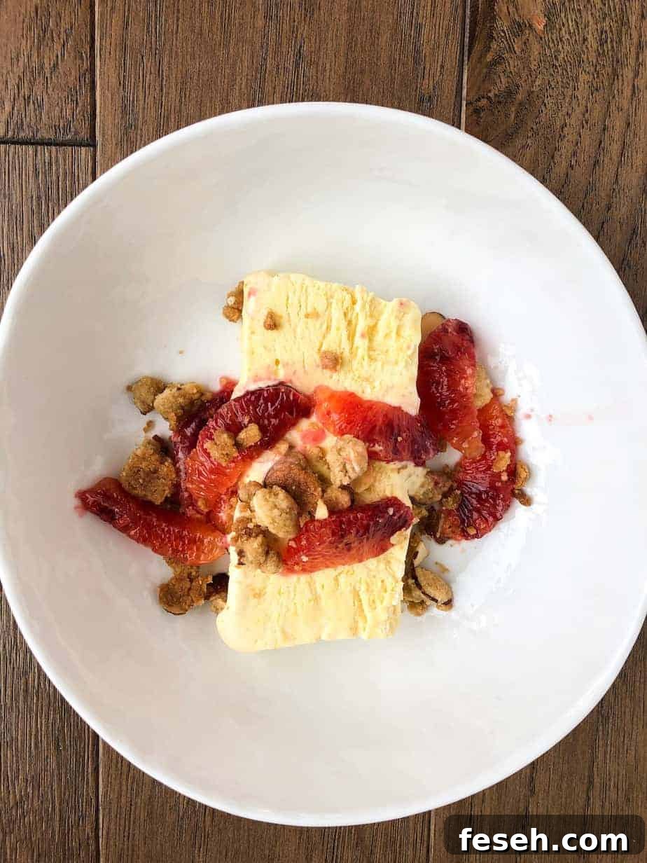 Blood Orange Semifreddo