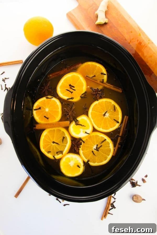 apple cider with mulled spice