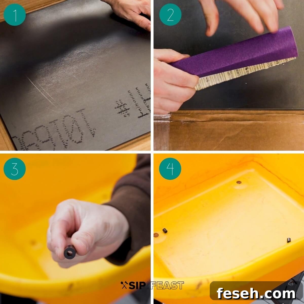DIY Pizza Baking Steel: How to Make a Homemade Pizza Steel 3 Diy baking steel process shot collage group number one.