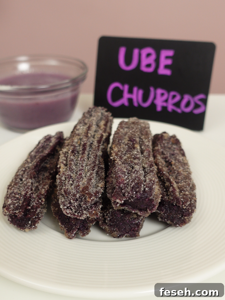 Ube churros