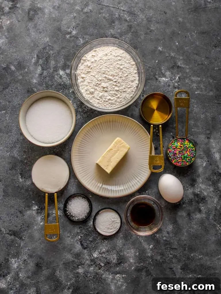 Classic Funfetti Cupcakes with Vanilla Frosting 5 funfetti cupcakes ingredients