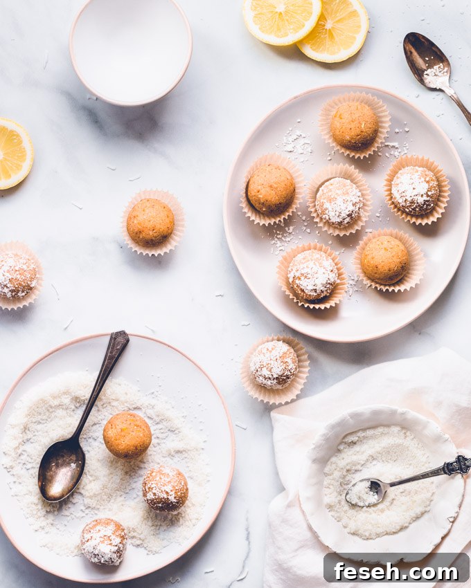 21 High-Energy Snacks to Fuel Your Day 8 lemon coconut protein balls