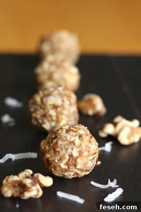 21 High-Energy Snacks to Fuel Your Day 10 Walnut Oatmeal Energy Balls