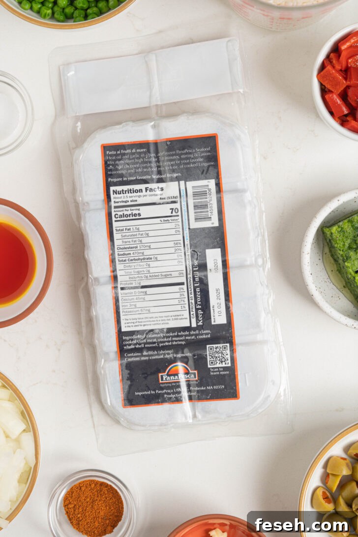 Puerto Rican Arroz con Mariscos Recipe - Authentic Seafood Rice 4 Directions on a package of frozen seafood.