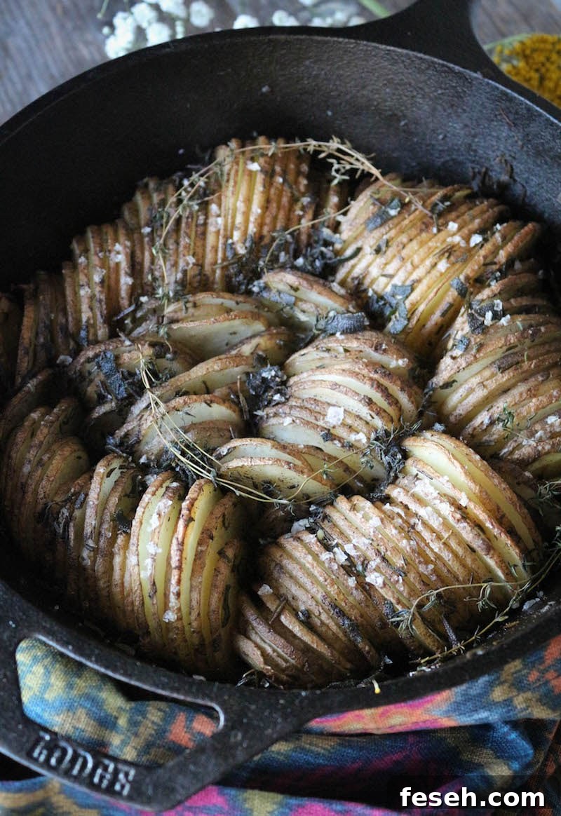 25 Easter Sunday Menu Ideas to Impress Your Guests 14 PaleOMG Brown Butter & Herb Skillet Potatoes