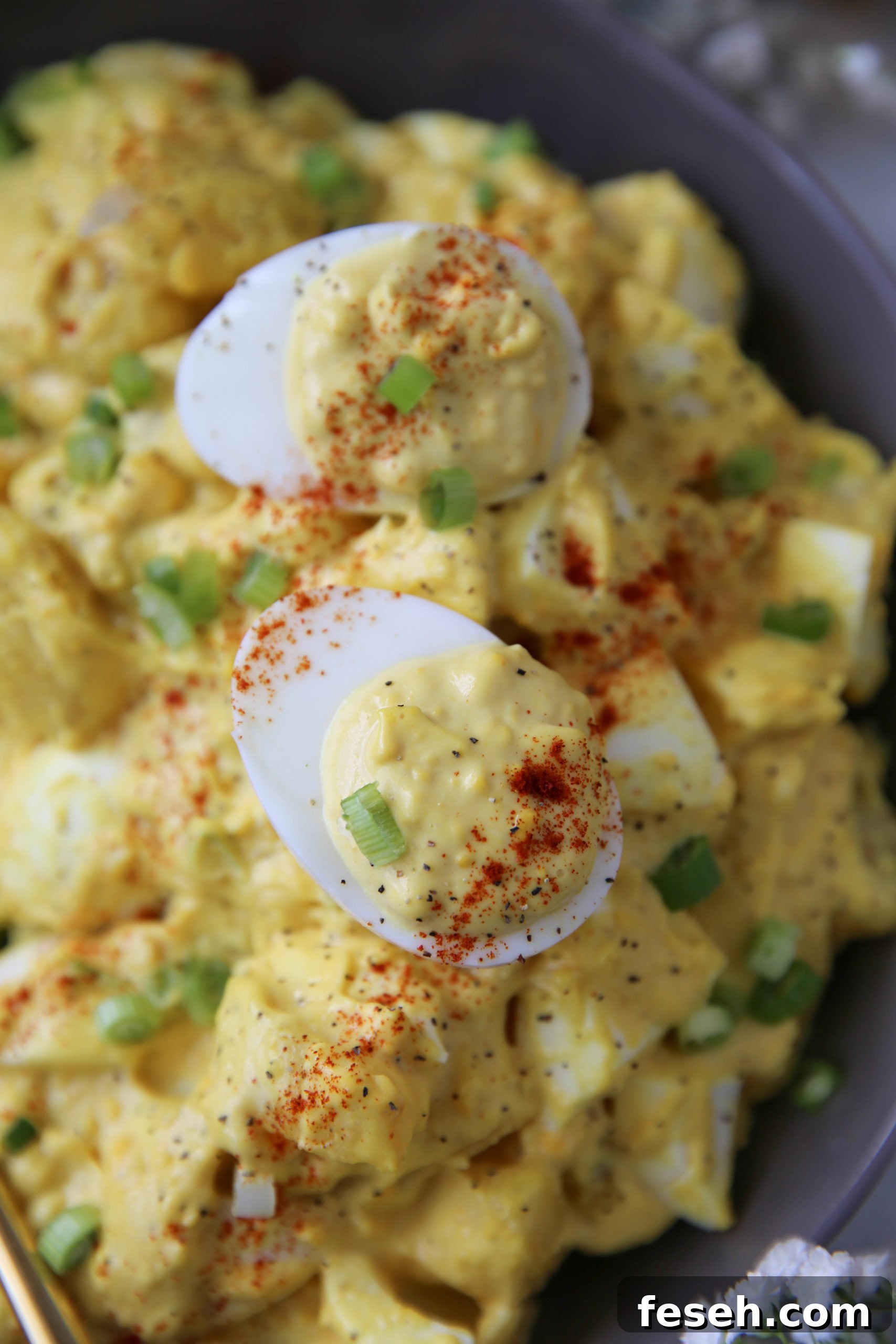 25 Easter Sunday Menu Ideas to Impress Your Guests 16 PaleOMG Deviled Egg Potato Salad