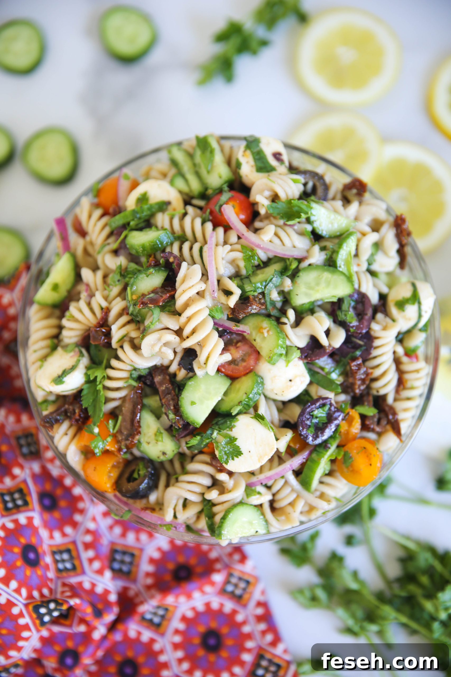 25 Easter Sunday Menu Ideas to Impress Your Guests 17 PaleOMG Greek Pasta Salad