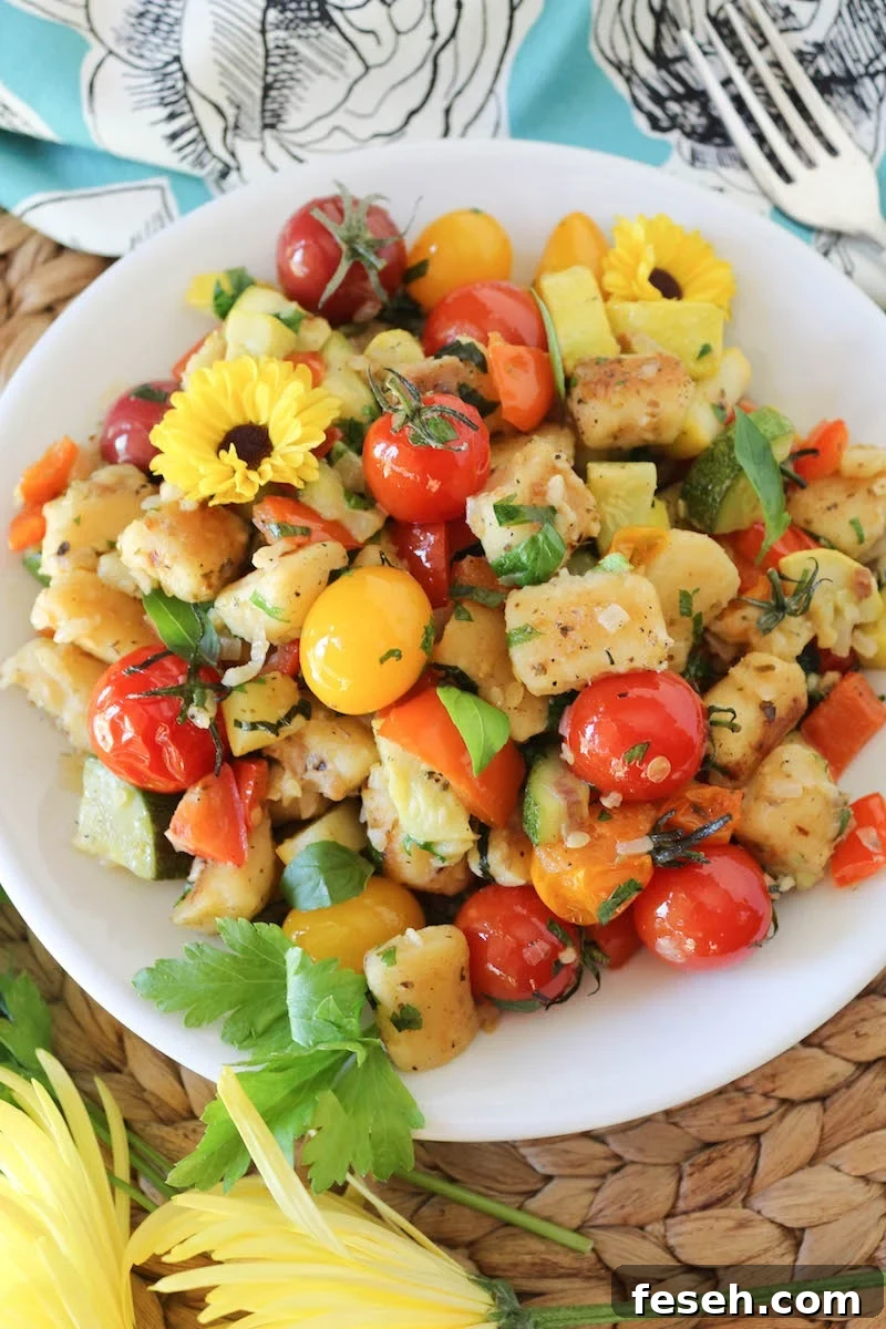 25 Easter Sunday Menu Ideas to Impress Your Guests 18 PaleOMG Summer Vegetable Gnocchi