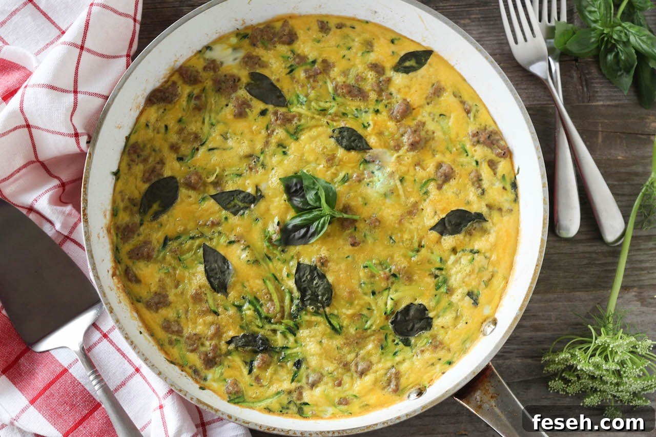 25 Easter Sunday Menu Ideas to Impress Your Guests 8 PaleOMG Zucchini Basil Frittata