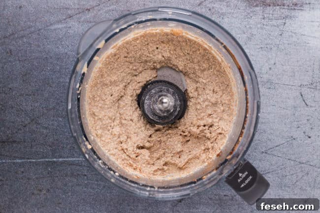 No Added Sugar Blueberry Pie Bars Recipe 8 Batter in a food processor.